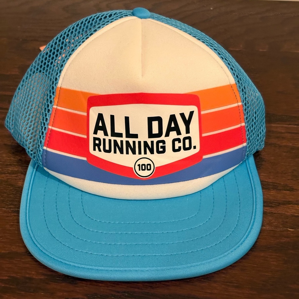 NEW All Day Running Co Adjustable Legacy Hat Light Blue One Size NWT